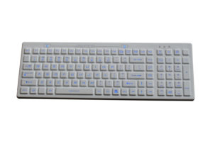 dishwasher safe medical keyboard with LED backlight with 0.3m shorten USB cable