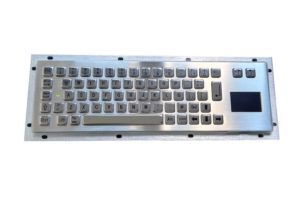 Spanish 67 keys compact industrial keyboard with touchpad and letter N