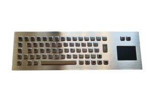 Touchpad industrial metallic keyboard with 67keys and front panel mounting