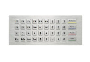 40 keys stainless steel keypad for parking system, IP65 weatherproof keypad