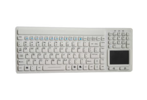 IP68 black or white sealed waterproof silicone keyboard for pharmaceutical, cleanroom, food area, food industry