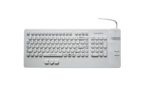 CE, FCC, ROHS quality silicone keyboard with hula mouse buttons for medical, industrial, military