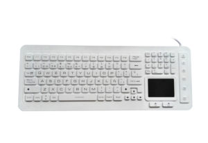 Spanish OEM medical industrial keyboard with touchpad for medical gloves use