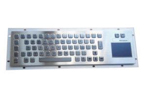 industrial keyboard with logo