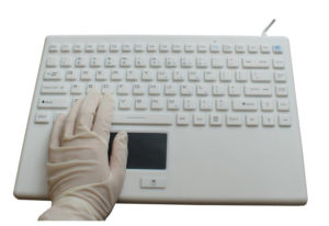 white medical keyboard