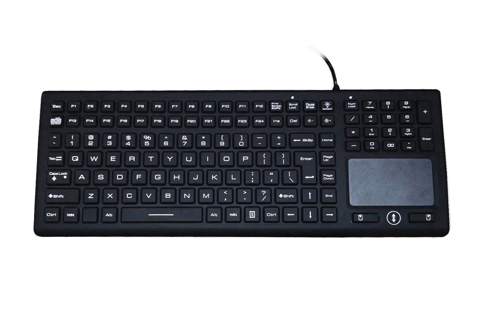 P365BL 24 FN keys keyboard with LED and touchpad PAC TECHNOLOGY CO