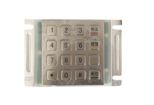 16 keys bank encrypted numeric PINPAD supporting 3DES and PCI  cert 5.X optional