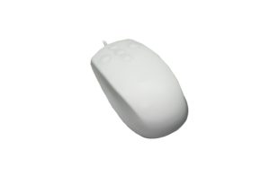 Middle size laser silicone mouse with 5 buttons for medical industrial use