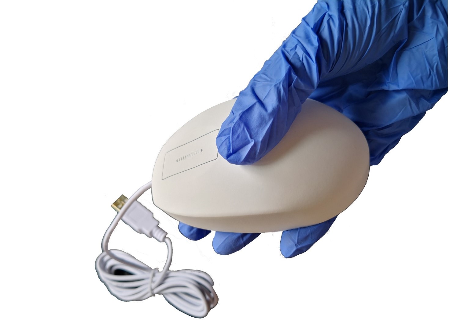 Latex gloves use small silicone laser mouse with scroll touchpad for medical industry