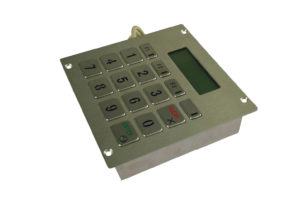 LCD display numeric keypad with 16 keys and special symbols