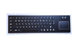 Bilingual Korean marine black metal keyboard with touch screen
