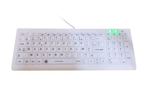 IP68 medical keyboard by scissor switch on PCB with five magnets for hospitals trolley