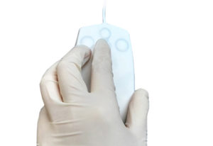 souris médicale d'allaitement avec des gants en nitrile supportant USB_gloves