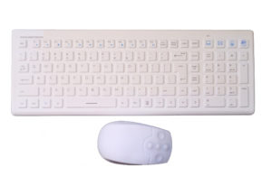 WATERPROOF wireless medical keyboard with Ergonomics key and clean type