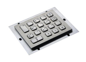 industrial metal keypad with 18 numeric decimal key for kiosk_side