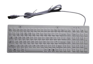 sterilized UK medical keyboard with 106 keys and blue backlit_white